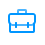 blue briefcase icon